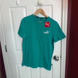 Puma Men's Aqua Short Sleeve Tee